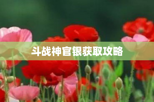 斗战神官银获取攻略图片
