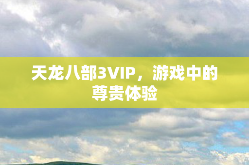 天龙八部3VIP图片