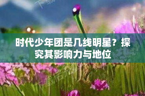 时代少年团是几线明星图片