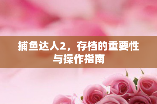 存档的重要性与操作指南图片