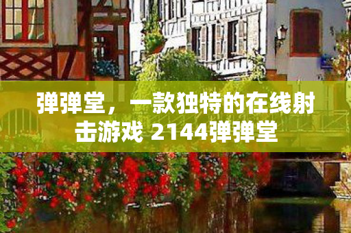 一款独特的在线射击游戏 2144弹弹堂图片