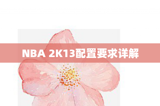 NBA 2K13配置要求详解图片