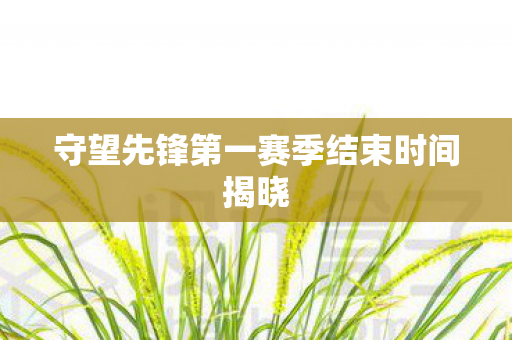 守望先锋第一赛季结束时间揭晓图片
