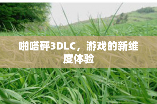 游戏的新维度体验图片