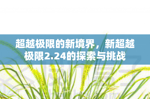 超越极限的新境界图片