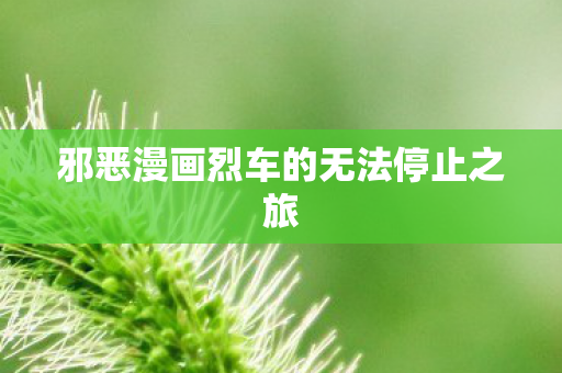 邪恶漫画烈车的无法停止之旅图片
