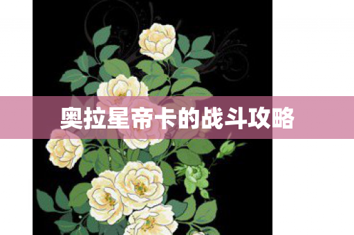 奥拉星帝卡的战斗攻略图片