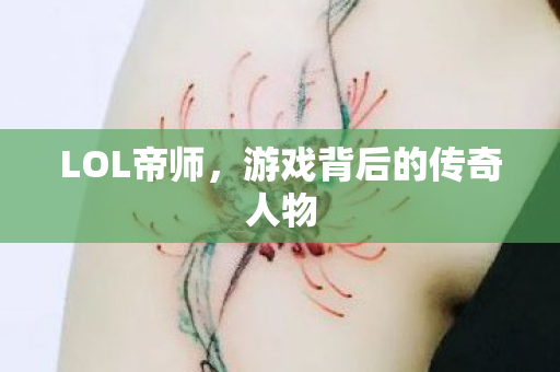 游戏背后的传奇人物图片