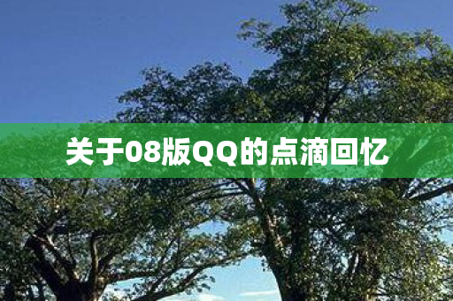 关于08版QQ的点滴回忆图片