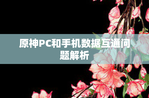 原神PC和手机数据互通问题解析图片