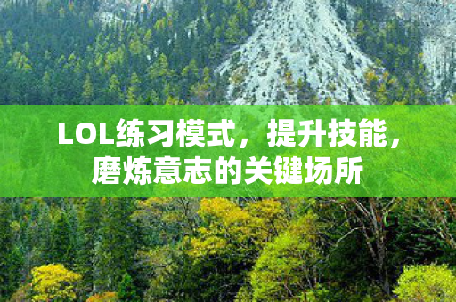 磨炼意志的关键场所图片