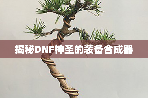 揭秘DNF神圣的装备合成器图片