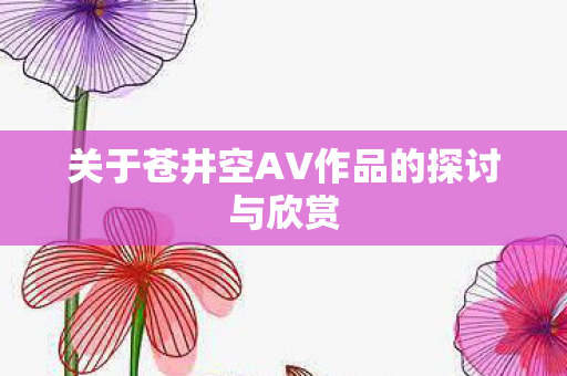 关于苍井空AV作品的探讨与欣赏图片