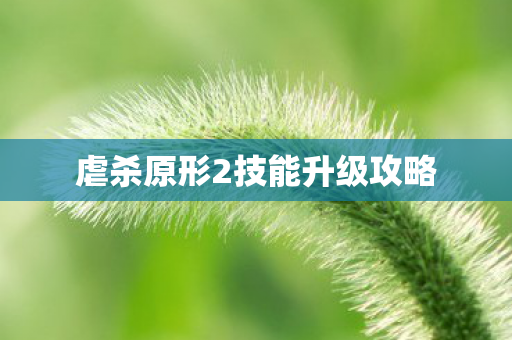 虐杀原形2技能升级攻略图片