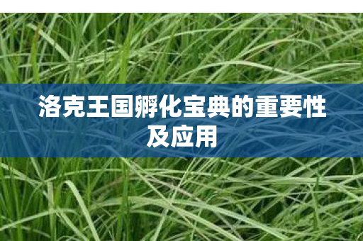 洛克王国孵化宝典的重要性及应用图片
