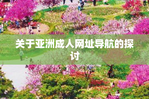 关于亚洲成人网址导航的探讨图片