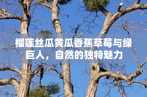 榴莲丝瓜黄瓜香蕉草莓与绿巨人图片