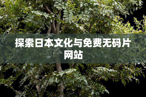 探索日本文化与免费无码片网站图片