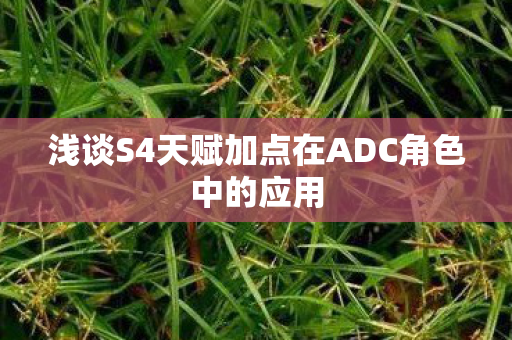 浅谈S4天赋加点在ADC角色中的应用图片