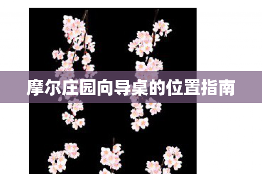 摩尔庄园向导桌的位置指南图片