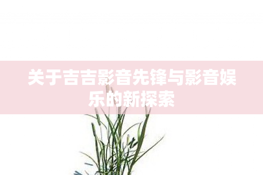 关于吉吉影音先锋与影音娱乐的新探索图片