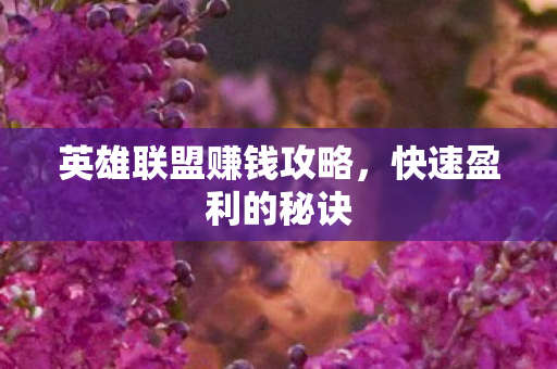 英雄联盟赚钱攻略图片