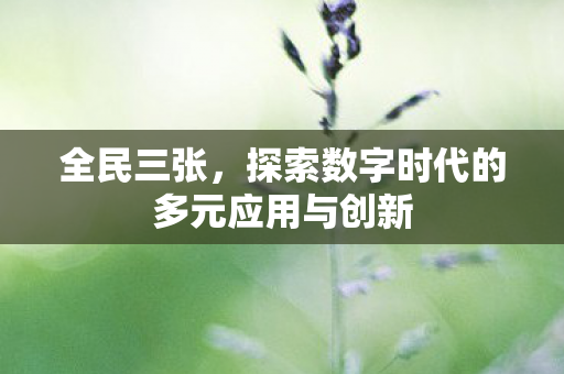 探索数字时代的多元应用与创新图片