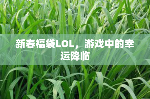 游戏中的幸运降临图片