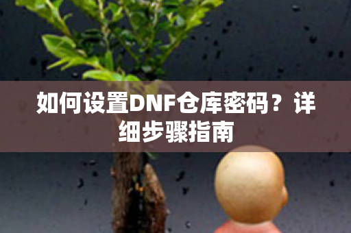 如何设置DNF仓库密码图片