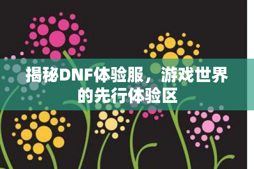游戏世界的先行体验区图片