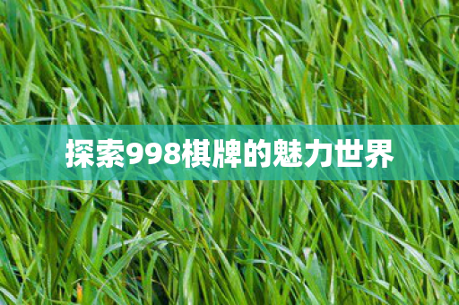 探索998棋牌的魅力世界图片