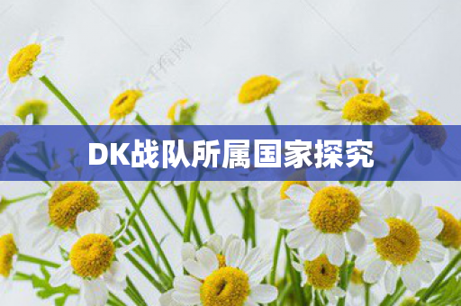 DK战队所属国家探究图片