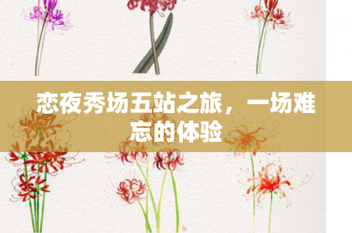 恋夜秀场五站之旅图片