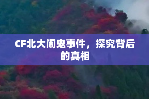 CF北大闹鬼事件图片