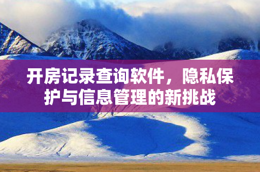 隐私保护与信息管理的新挑战图片