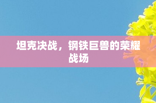 钢铁巨兽的荣耀战场图片