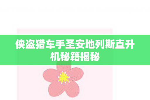 侠盗猎车手圣安地列斯直升机秘籍揭秘图片