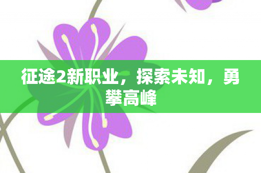 征途2新职业图片