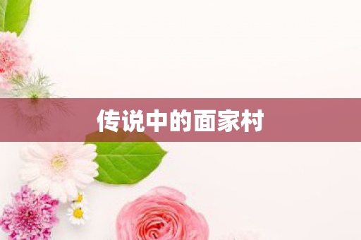 传说中的面家村图片