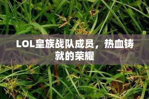 LOL皇族战队成员图片