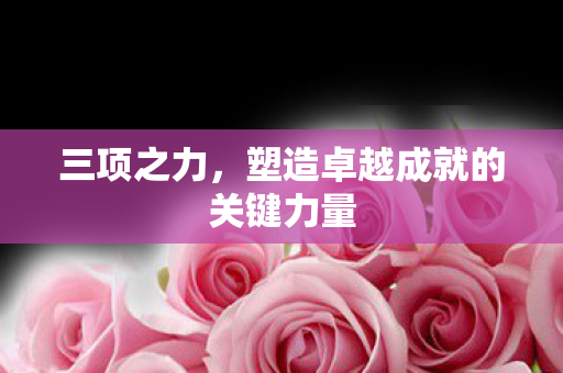 塑造卓越成就的关键力量图片