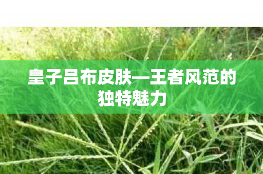 王者风范的独特魅力图片