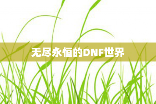 无尽永恒的DNF世界图片