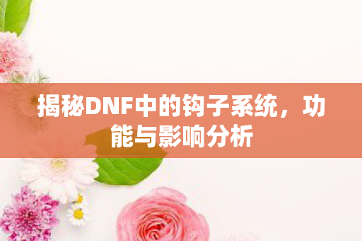 揭秘DNF中的钩子系统图片