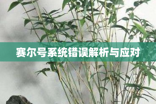 赛尔号系统错误解析与应对图片