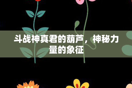 斗战神真君的葫芦图片