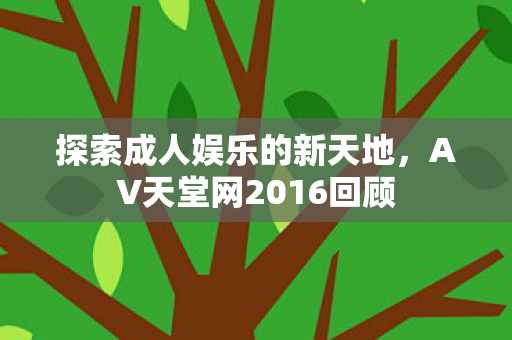 AV天堂网2016回顾图片