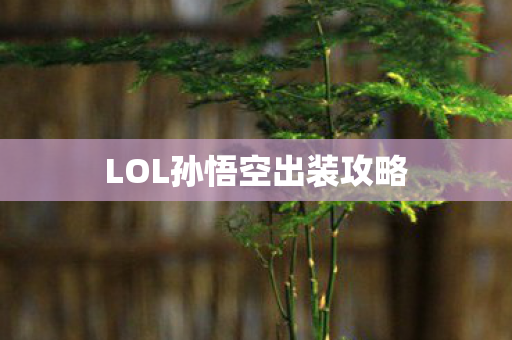 LOL孙悟空出装攻略图片