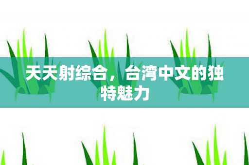 台湾中文的独特魅力图片