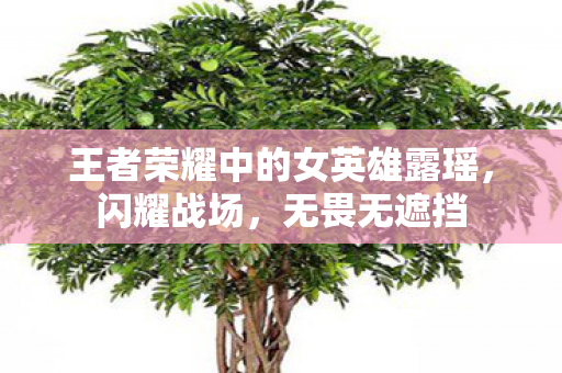 王者荣耀中的女英雄露瑶图片